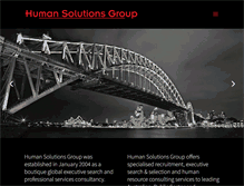 Tablet Screenshot of humansolutionsgroup.com.au